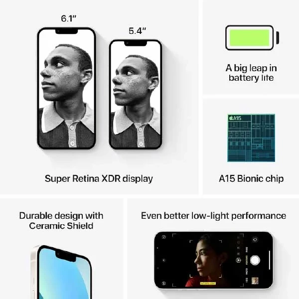 apple iphone 13 mini used 128gb 256gb 512gb blue black midnight pink red Free Shipping Image